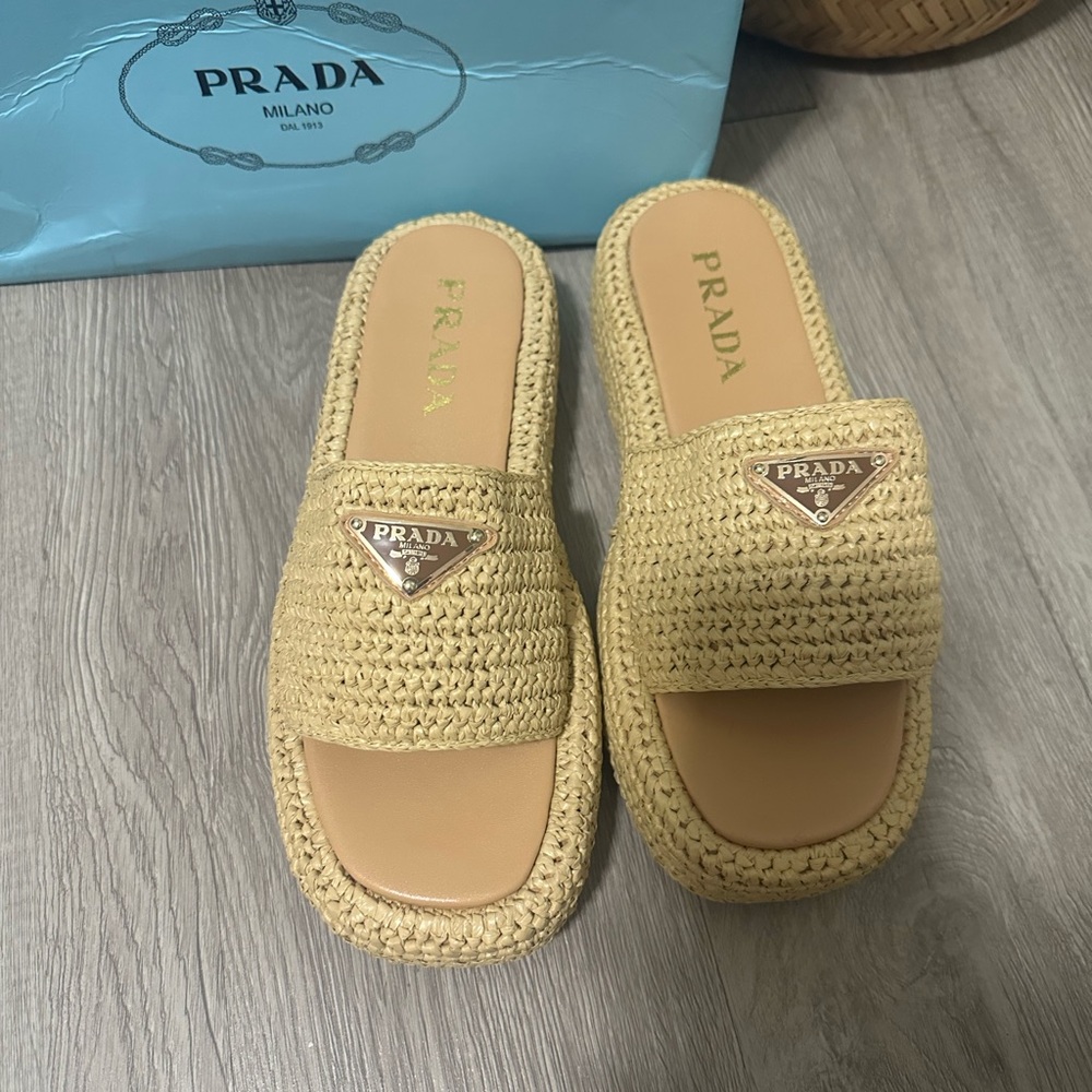 Prada Crochet Sandals